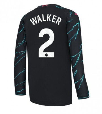 Manchester City Kyle Walker #2 Tredje Tröja 2023-24 Långärmad